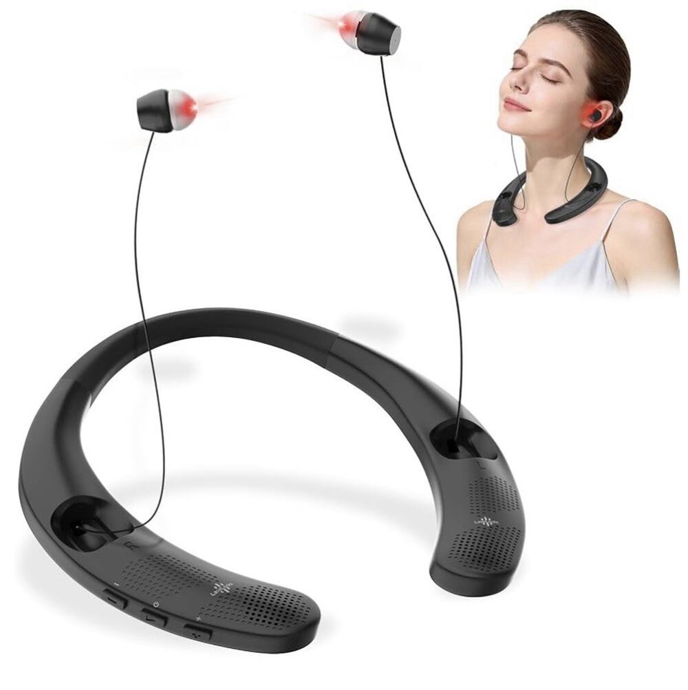 LaseLocks Ear Red Light Therapy Neckband Device, Portable Adjustable, 3 Settings